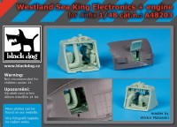 Black Dog A48203 Westland Sea King electronics ,engine	(designed to be used with Airfix kits) 1/48