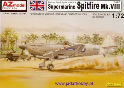 AZ model 73080 Supermarine Spitfire Mk.VIII &quot;RAAF&quot; 1/72