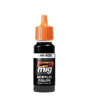 Ammo Mig 0032 SATIN BLACK (Полуглянцевый черный)