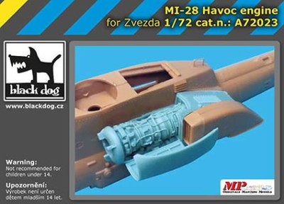 BlackDog A72023 Mi 28 Havoc engine (ZVEZDA) 1/72