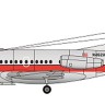 F-rsin Plastic FRP4096 Fokker F-28-1000 USAir 1/144