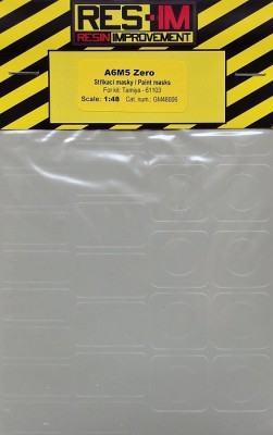 RES-IM RESIMG4806 1/48 Masks for A6M5 Zero (TAM 61103)
