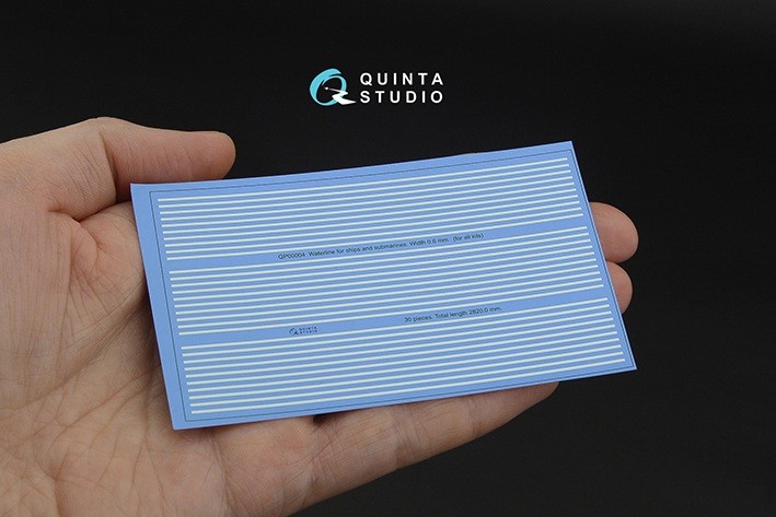 Quinta studio QP00004 Ватерлинии для кораблей и подводных лодок. Ширина 0.6 mm, общая длина 2,82 m. (для всех моделей) 1/0