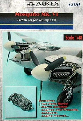 Aires 4200 MOSQUITO FB Mk. VI/NF Mk. II engine set 1/48