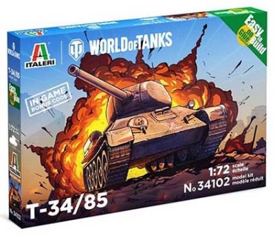 Italeri 34102 Танк T-34/85 - WoT 1/72