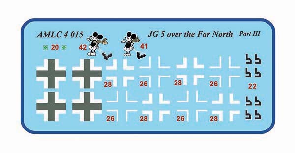 AML AMLC144015 Decals JG 5 over the Far North, Part III 1/144