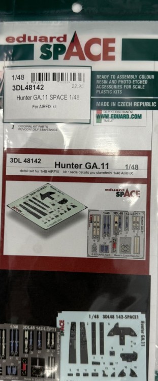 Eduard 3DL48142 Hunter GA.11 space (Airf) 1/48