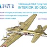Quinta studio QD32234 Boeing B-17E/F, Отсек радиста (HK models) 1/32