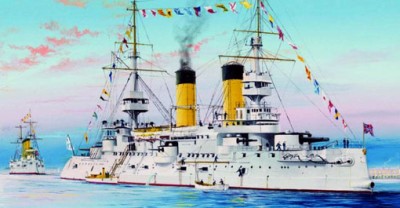 Trumpeter 05338 Российский броненосец Цесаревич 1904 1/350