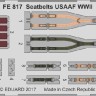 Eduard FE817 Seatbelts USAAF WWII STEEL 1/48