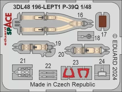 Eduard 3DL48196 P-39Q SPACE (ARMA H.) 1/48