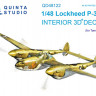 Quinta studio QD48122 P-38H (для модели Tamiya) 1/48