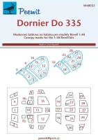 Peewit M48035 Canopy mask Do 335 'Pfeil' A1 & A12 (REV) 1/48