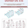 Peewit M48035 Canopy mask Do 335 'Pfeil' A1 & A12 (REV) 1/48