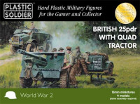 Plastic Soldier WW2G15005 15mm British 25pdr and Morris Quad Tractor