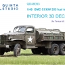 Quinta studio QD48053 GMC CCKW 353 fuel truck (Tamiya) 3D Декаль интерьера кабины 1/48