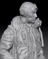 Aims AIMS72F001 RAF/FAA/Fleet Air Arm pilot 1950's (set of two figure - one with flying helmet the other with FAA/Fleet Air Arm peaked cap 1/72