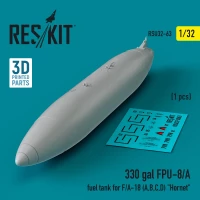Reskit U32063 330 gallon FPU-8/A fuel tank F/A-18 (A,B,C,D) 1/32