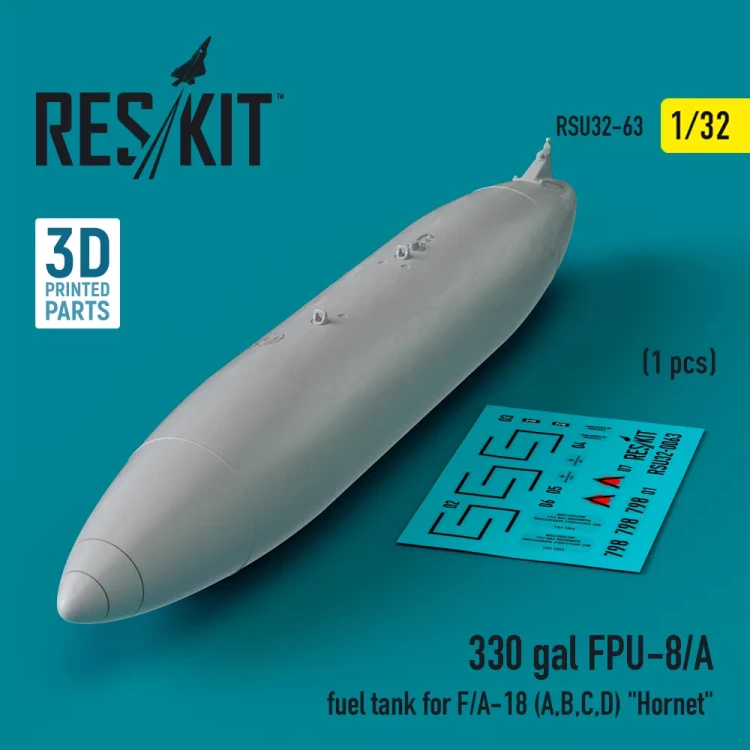 Reskit U32063 330 gallon FPU-8/A fuel tank F/A-18 (A,B,C,D) 1/32
