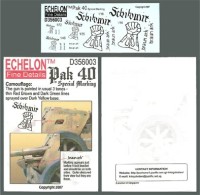 Echelon FD D356003 Pak 40 Special Marking 5 scaled decals in one set (1/72, 1/48, 1/35, 1/18, 1/16)