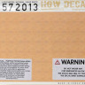 HGW 572013 Decals Light Wood - NATURAL (base white) 1/72
