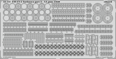 Eduard 53141 USS CV-5 Yorktown part 2 AA guns 1/350 1/350