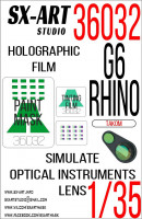 SX Art 36032 Имитация смотровых приборов G6 Rhino (Takom) 1/35