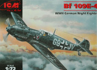 ICM 72134 Bf -109 E -4 Ночной истребитель 1/72