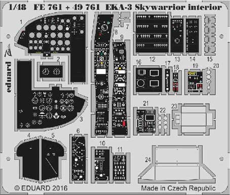 Eduard 49761 EKA-3 Skywarrior interior1/48