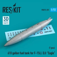 Reskit U72251 610 gallon fuel tank for F-15(J, DJ) 'Eagle' 1/72