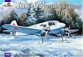 Amodel 72181 Як-6М на лыжах 1/72