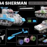RFM 5119 M4A4 Sherman с рабочими траками и металлическим стволом 1/35