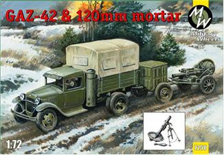 Military Wheels MW7250 ГАЗ-42 и 120-мм миномет 1/72
