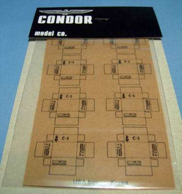 Condor А-013	Картонные коробки США: Корея, 8 шт