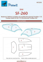 Peewit M72250 1/72 Canopy mask SF-260 (KP)