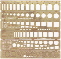 Ace Model a001 Набор шаблонов для нанесения расшивки (любой масштаб). 1/72