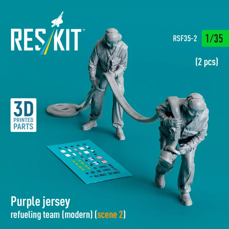 Reskit F35002 Purple jersey refueling team modern, scene 2 1/35