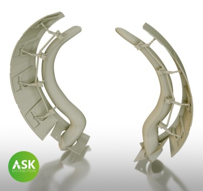 Art Scale 200-A48035 Mitsubishi A6M2 Zero open engine cooling flaps with exhausts detail set - ASK 3D print rec 1/48