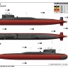 Trumpeter 05910 Китайская атомная подводная лодка Type 092 «Xia» 1/144