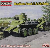 Kora Model A7212 US Tank T-3 Christie 1/72