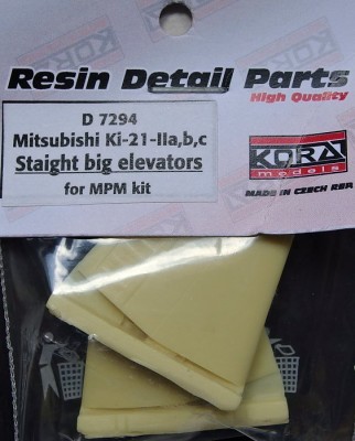 Kora Model D7294 Ki-21-II a,b,c Straight big elevators (MPM) 1/72
