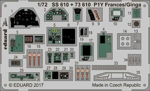 Eduard SS610 P1Y Frances/Ginga 1/72
