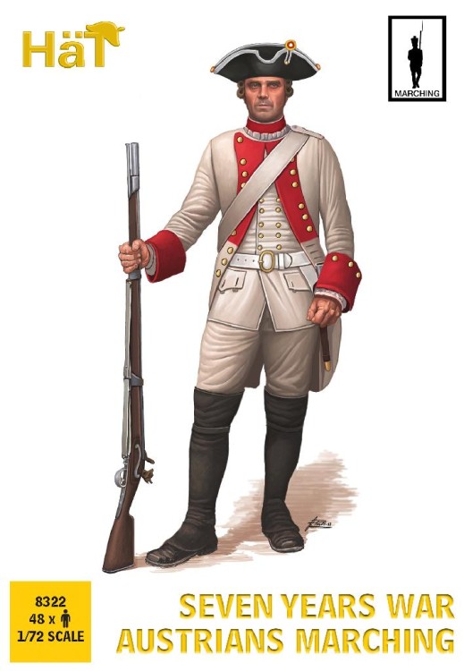 HAT 8322 Austrians Marching 7YW 1/72