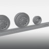 Print Scale PSW48019 Locheed-Martin F-35A Lightning Resin Rims And Elastic Rubber Wheels 1/48