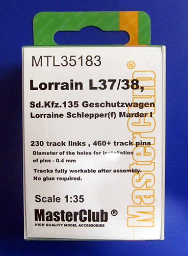 Master Club MTL-35183 Траки металл Lorraine Schlepper (f) Marder I 1/35