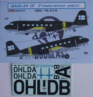 Kora Model DEC72313 Douglas DC-2 Finnish Service (MPM) декали декали 1/72