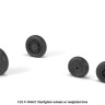 Armory ARAW32302 LockheedF-104A/C Starfighter early type wheels, with optional nose wheels, weighted 1/32