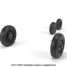 Armory ARAW32302 LockheedF-104A/C Starfighter early type wheels, with optional nose wheels, weighted 1/32