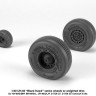 Armory ARAW48329 Sikorsky UH-60 Black Hawk wheels with weighted tires/tyres, for HH-60G/M/P, MH-60G/L, UH-60A/L/P, S-70A-27, S-70A-55 Yanshuf-3 1/48