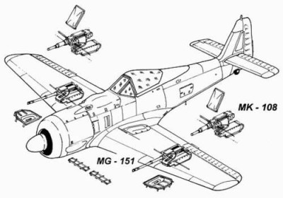 CMK 4034 Fw 190 A - armament set for TAM 1/48
